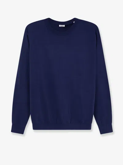 Aspesi Cotton, Silk And Linen Sweater In Blue