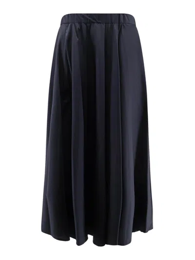 Aspesi Cotton Skirt In Blue