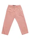 Aspesi Cotton Straight-leg Trousers In Purple