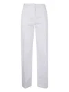 Aspesi Wide Leg Trousers In White