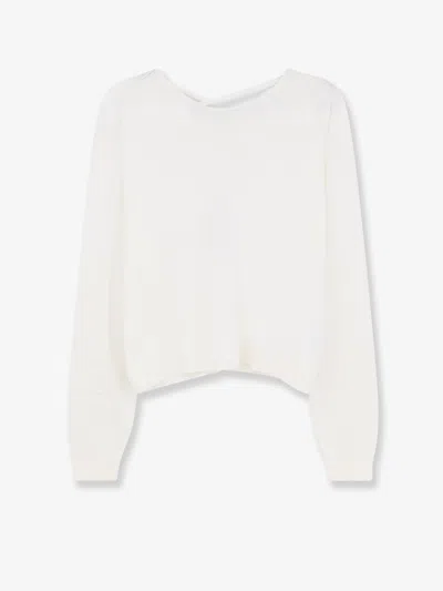 Aspesi Cotton Sweater In White