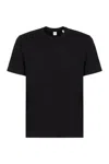 Aspesi Dark Blue Cotton T-shirt In Black