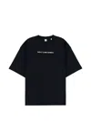 Aspesi Slogan Oversized T-shirt In Blue