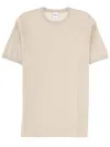 Aspesi Crew Neck Short Sleeve T-shirt In Neutral