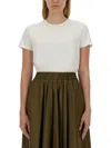 Aspesi Crew Neck Plain Cotton T-shirt In White