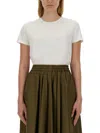 Aspesi Crew Neck Plain Cotton T-shirt In White