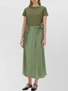 Aspesi Cotton T-shirt With Side Pocket And Tie Waist