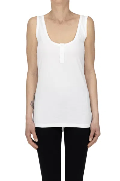 Aspesi Cotton Tank Top In White