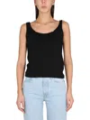 Aspesi Cotton Tops In Black