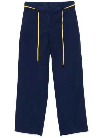 Aspesi Cotton Trousers In 蓝色