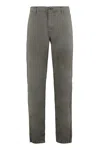 Aspesi Cotton Trousers Drawstring Waist In Gray