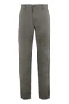 Aspesi Cotton Trousers Drawstring Waist In Gray
