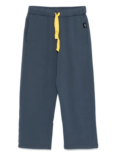 Aspesi Kids' Cotton Trousers In Blue