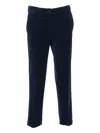 Aspesi Tailored Blue Long Pants With Classic Design In Blue