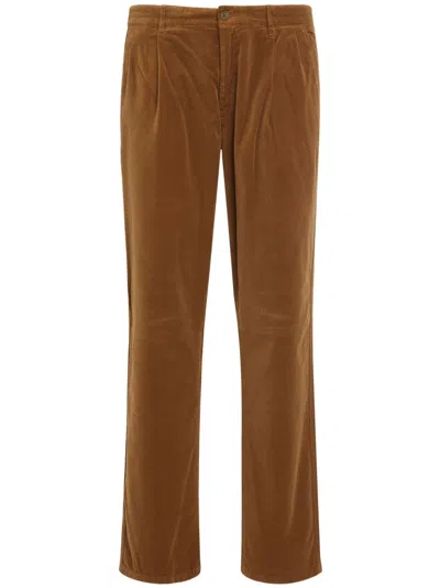 Aspesi Cotton Trousers In Brown