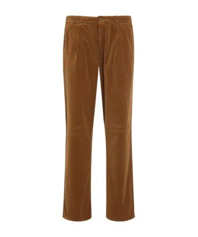 Aspesi Cotton Trousers In Brown