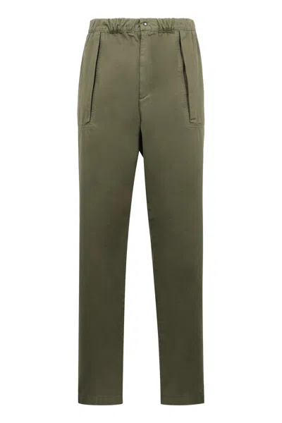Aspesi Cotton Trousers In Green