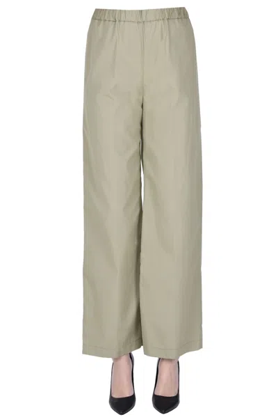 Aspesi Cotton Trousers In Kaki