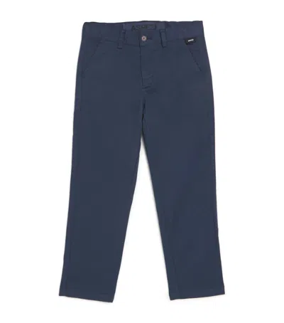 Aspesi Kids' Cotton Trousers In Navy