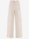 Aspesi High-waisted Trousers In Neutral