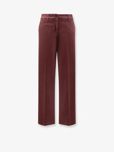 Aspesi Cotton Trousers In Animal Print