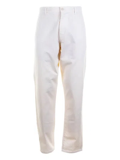 Aspesi Cotton Trousers In White