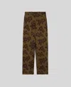 Aspesi Cotton Trousers With Hibiscus Print