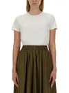 Aspesi White Solid Round Neck T-shirt In White