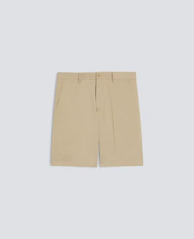 Aspesi Cotton Twill Bermuda Shorts In Brown
