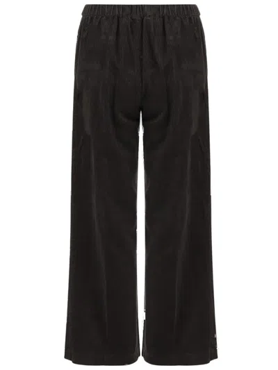 Aspesi Cotton Velvet Pants In Black
