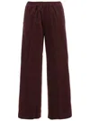 Aspesi Cotton Velvet Pants In Burgundy