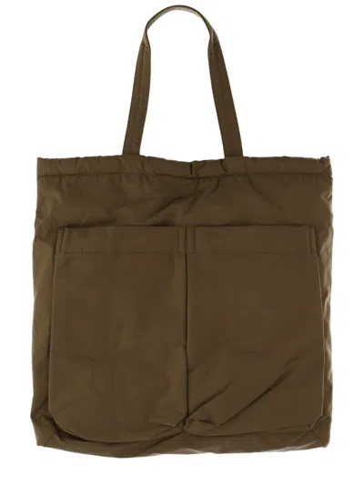 Aspesi Cotton-blend Shoulder Bag In Green