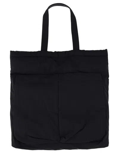 Aspesi Cotton-polyester Blend Tote Bag In Blue