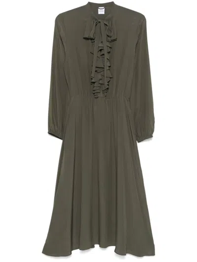 Aspesi Midi Dress In Green