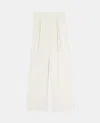 Aspesi Crêpe Envers Satin Palazzo Pants In Neutral
