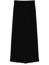 Aspesi Crepe Palazzo Pants In Black