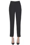 Aspesi Crepè Trousers In Black