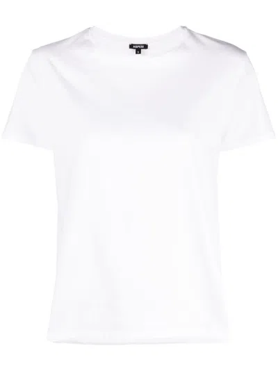 Aspesi Crew-neck Cotton T-shirt In White