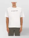 Aspesi Crew Neck Graphic Print Short Sleeves Vest In White