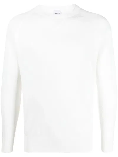 Aspesi Crew-neck Jumper In White