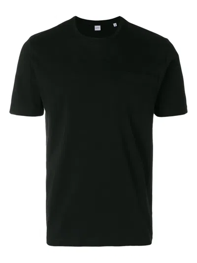 Aspesi Crew Neck Pocket T-shirt In Black