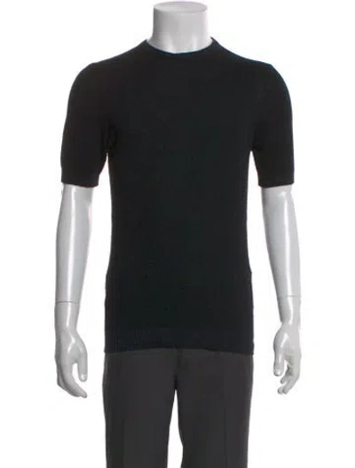 Pre-owned Aspesi Crew Neck Short Sleeve Pullover W/ Tags In Black