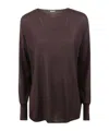 Aspesi Crew Neck Sweater In Black