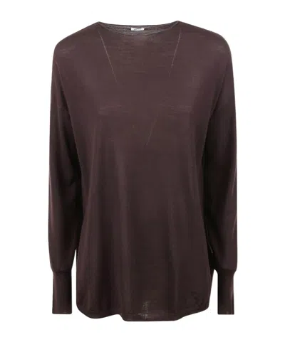 Aspesi Crew Neck Sweater In Black