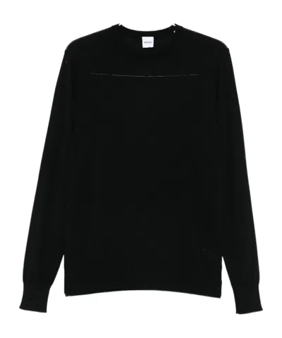 Aspesi Crew-neck Sweater In Black