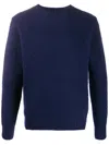 Aspesi Crew Neck Sweater In Blue