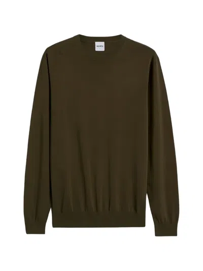 Aspesi Cotton Crewneck Sweater In Green