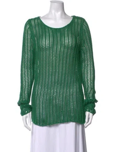 Pre-owned Aspesi Crew Neck Sweater In Green