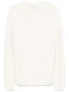 Aspesi Crew-neck Sweater Mod. M 160 In White