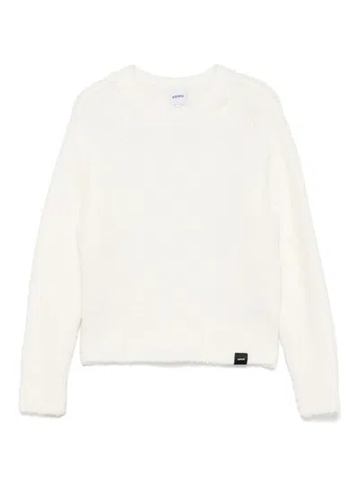 Aspesi Kids' Crew Neck Sweater In White